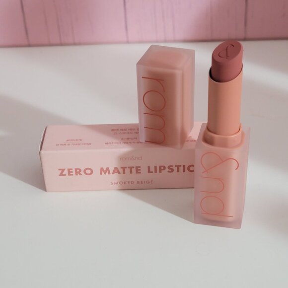 Romand Zero Matte Lipstick - Shade Smoked Beige NIB - Picture 4 of 13